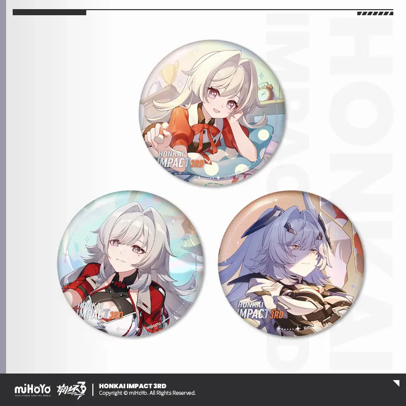 

[Подлинная] miHoYo игра Honkai Impact 3rd Holy Scar Series жесть значок набор аниме брошь мультяшное украшение косплей рождественские подарки