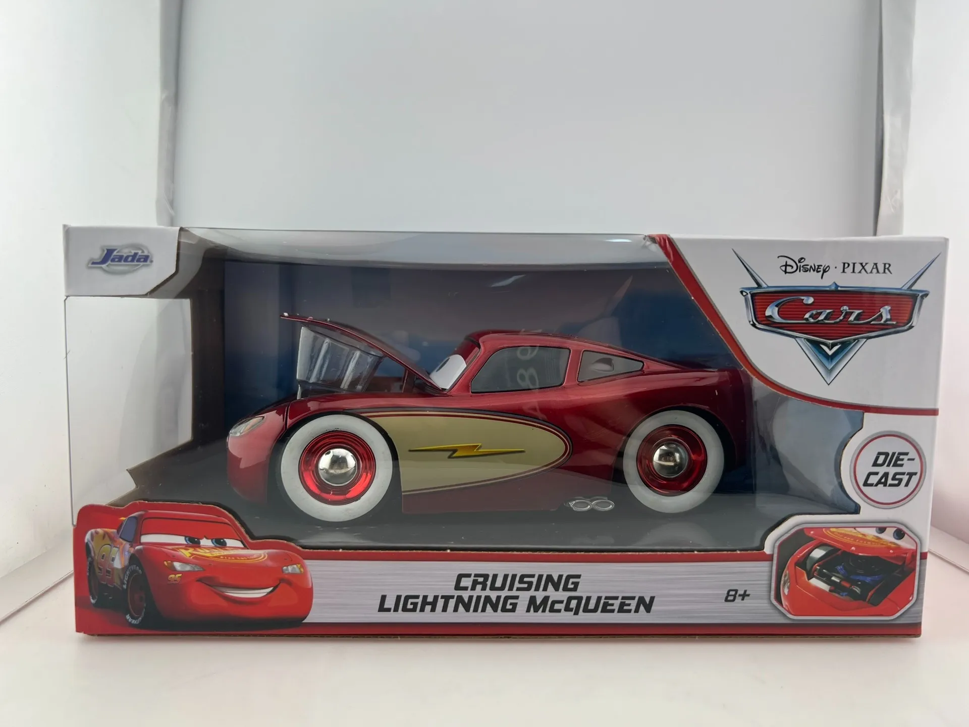 

Литая под давлением Джада, масштаб 1/24, красная молния Маккуин, большие автомобили, гоночная история, модель автомобиля из сплава, Коллекционная игрушка, подарок, сувенирный дисплей