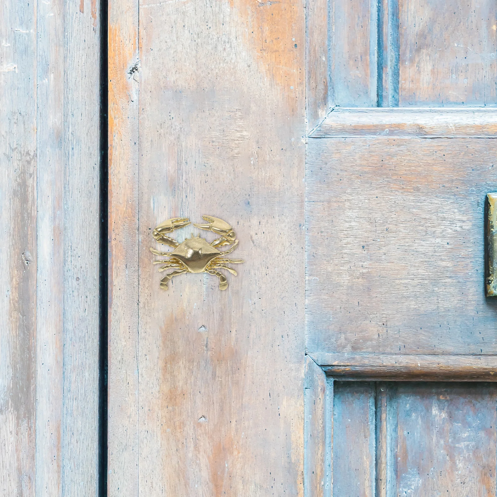 1 قطعة خزانة السلطعون مقابض سحب مقابض أدراج النحاس للمطبخ غرفة نوم بحري موضوع الأثاث الأجهزة نمط البحر ثقب واحد