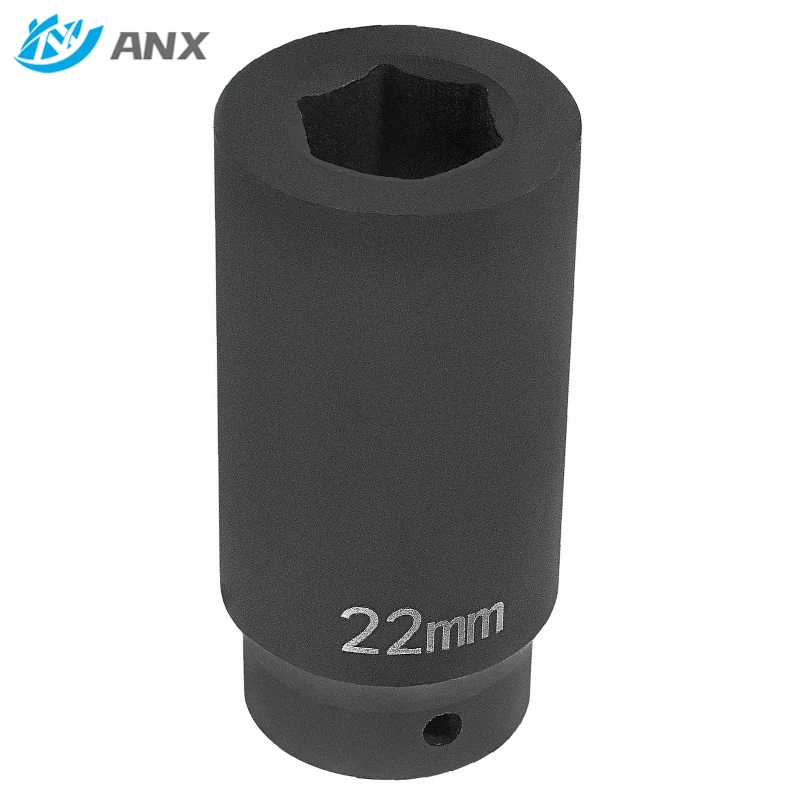 ANX 77110 Harmonic Balancer Socket 22mm Crank Bolt Socket Heavy-Duty Impact Sockets Hvac Tools Herramientas Taller Mecanico