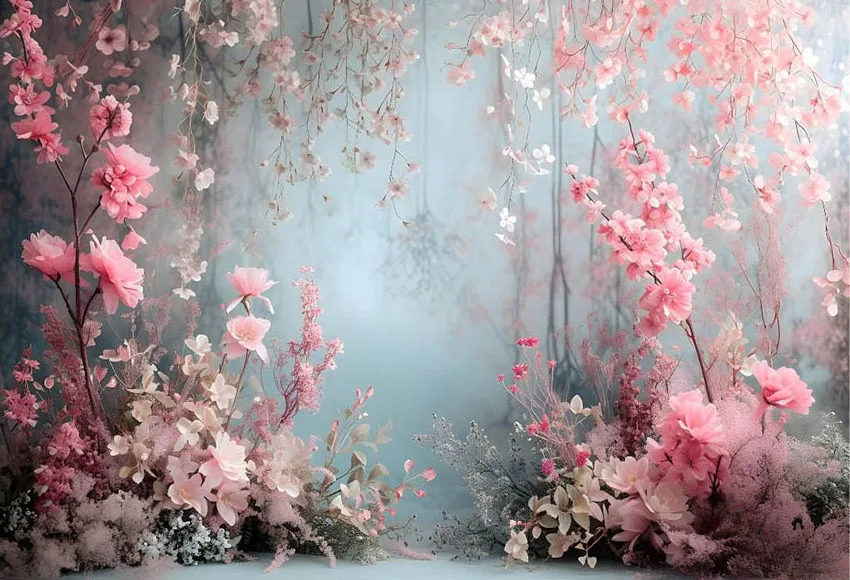 Fairy Flowers Photography Background Dream Spring Easter Garden Floral Child Birthday Party Portrait Decor Backdrop Photo Props