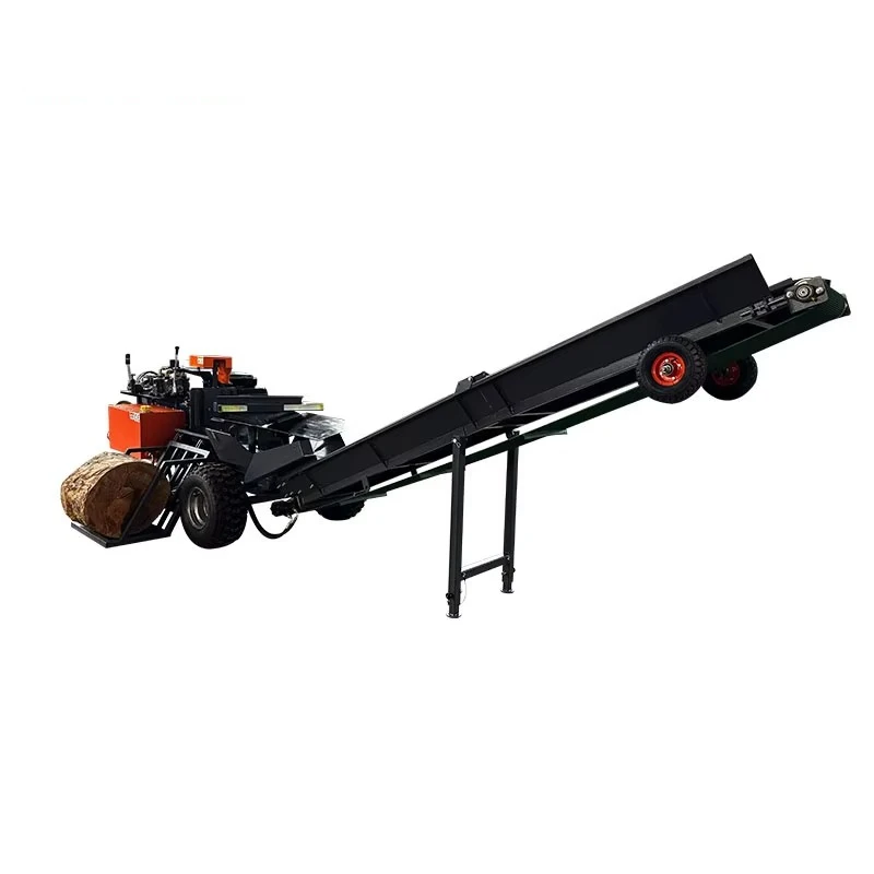 CIF Price Large Automatic 50 Ton Log Splitter with Wood Lift Powerful Engine Driven Woodworking Machinery