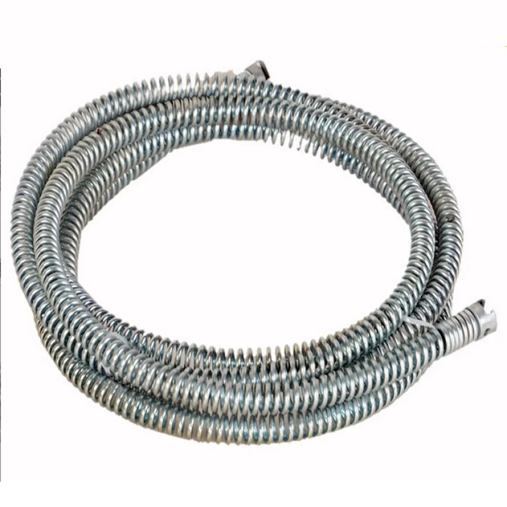 تنظيف الأنابيب دوامة أنابيب الصلب أداة فتح 3 أمتار أدوات تنظيف الأنابيب لآلة تنظيف الأنابيب الكهربائية لأنظمة الصرف