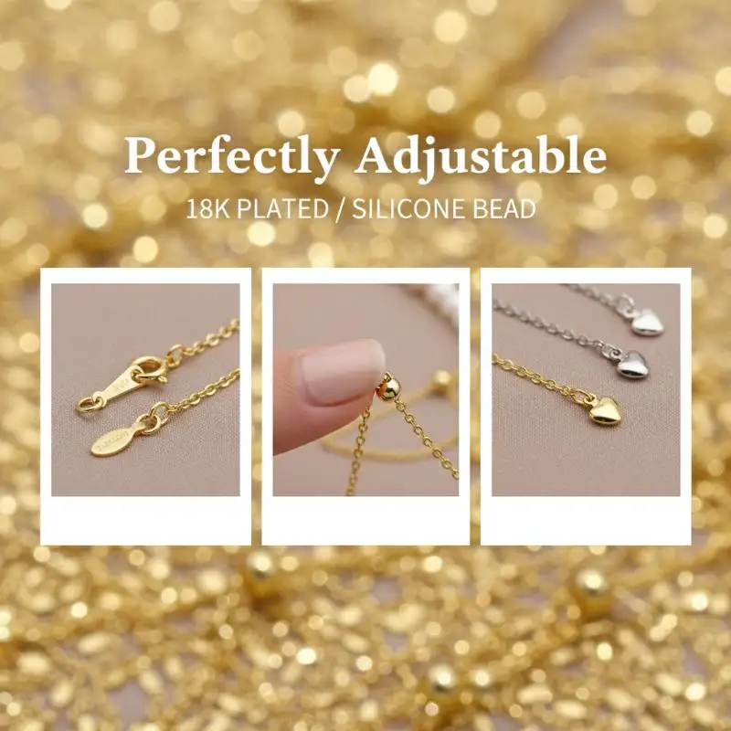1Pcs Bracelet Accessories Metal Adjustable Extension Chains Bracelet Connectors For DIY Necklace Jewelry Making Supplies