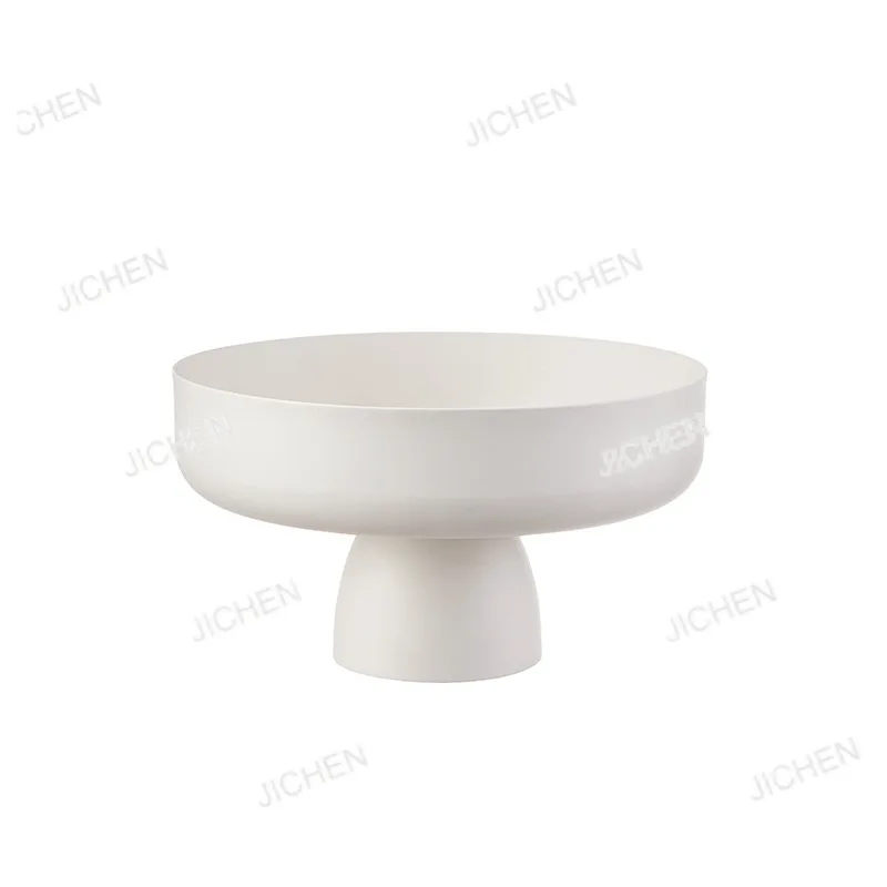 

Nut plate wrought iron magnetic suction party fruit storage rack round galvanized iron snack tray