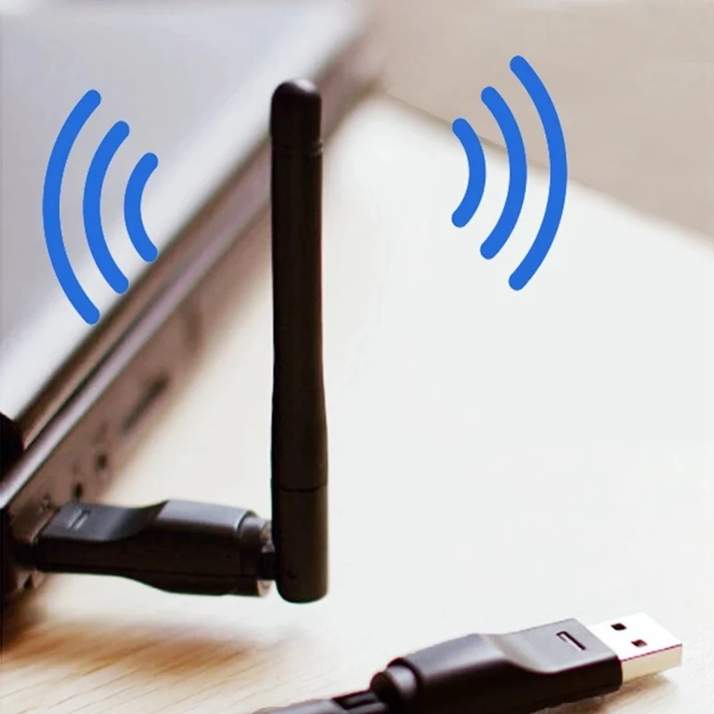 

150 Мбит/с 2,4G Ralink-RT8188 Беспроводная сетевая карта USB 2Dbi Wi-Fi Антенна Адаптер локальной сети Сетевая карта для ПК Ноутбук-AT81