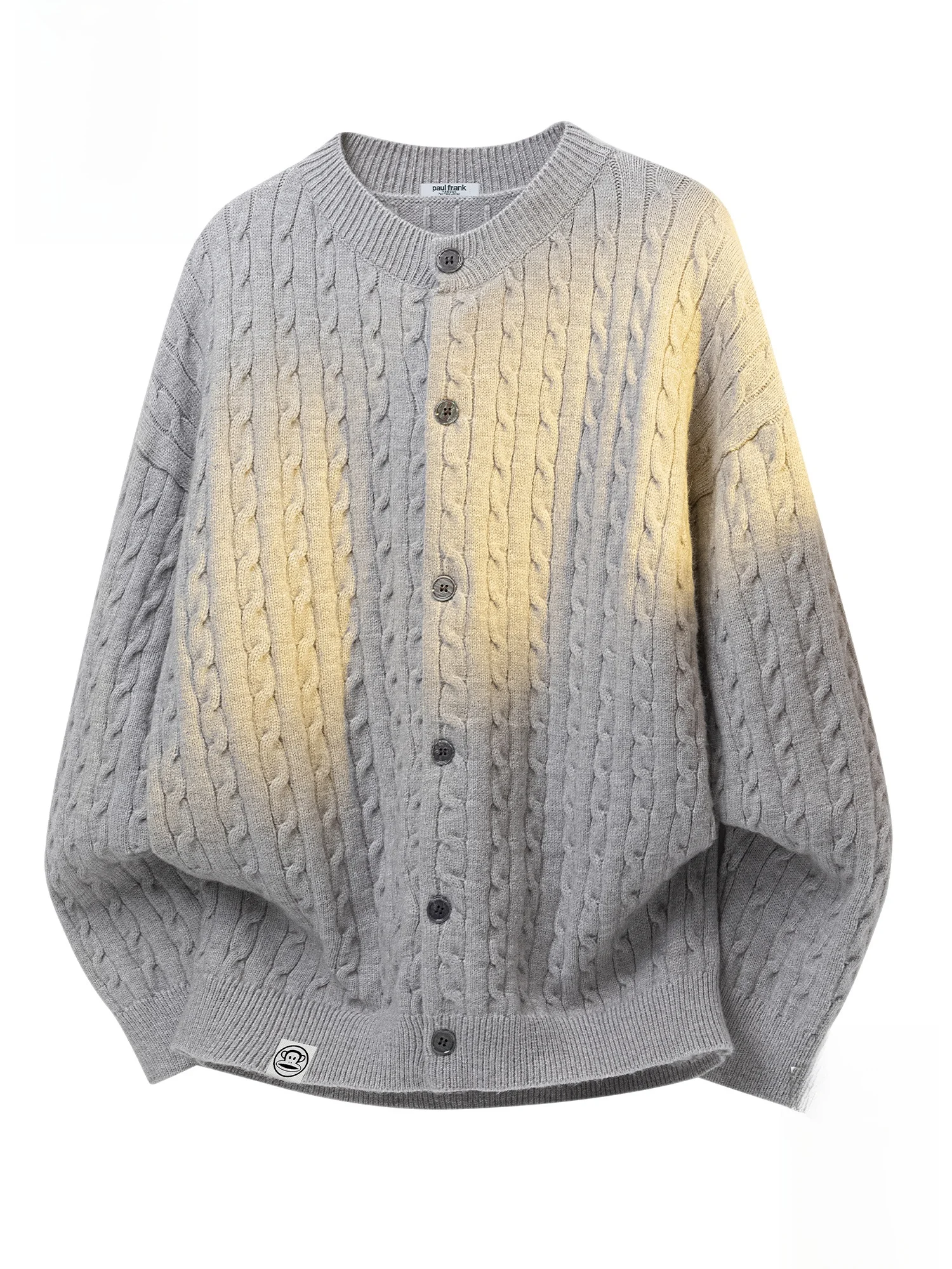 

PaulFrank Retro Knitted Cardigan Sweater for Men Warm Old Money Sle Long Sve round Ne Pullover Winter Casual Wear