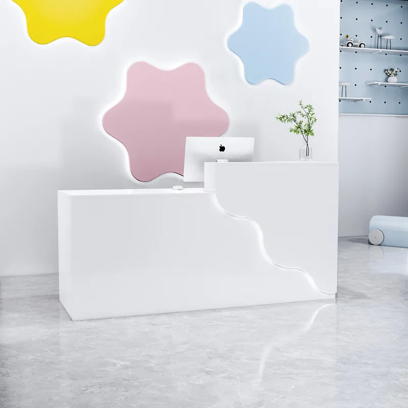 

Fashion store checkout page Small reception counter Simple modern