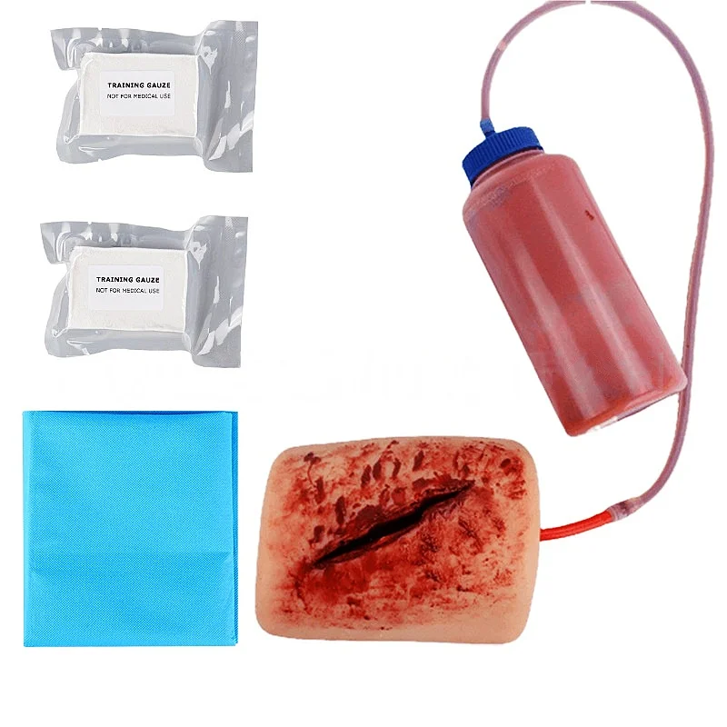 

Thigh Incision Wound Simulation Model Gauze Hemostasis, Leg Trauma Training Manikin
