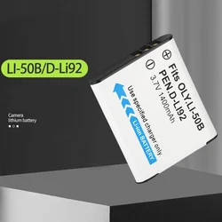 3.7V 1400mAh Li-50B LI 50B Camera Battery or Charger For Olympus Mju 1020 SP-800UZ Stylus 1010 u 1010 Ricoh CX3 CX4 D-LI92 DLI92
