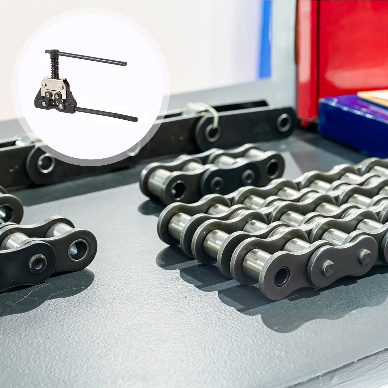 

Chain Breaker Tool Compact Portable Bike Chain Splitter For 420-530 Chains Clamp Type Motorcycle Repair Accessories