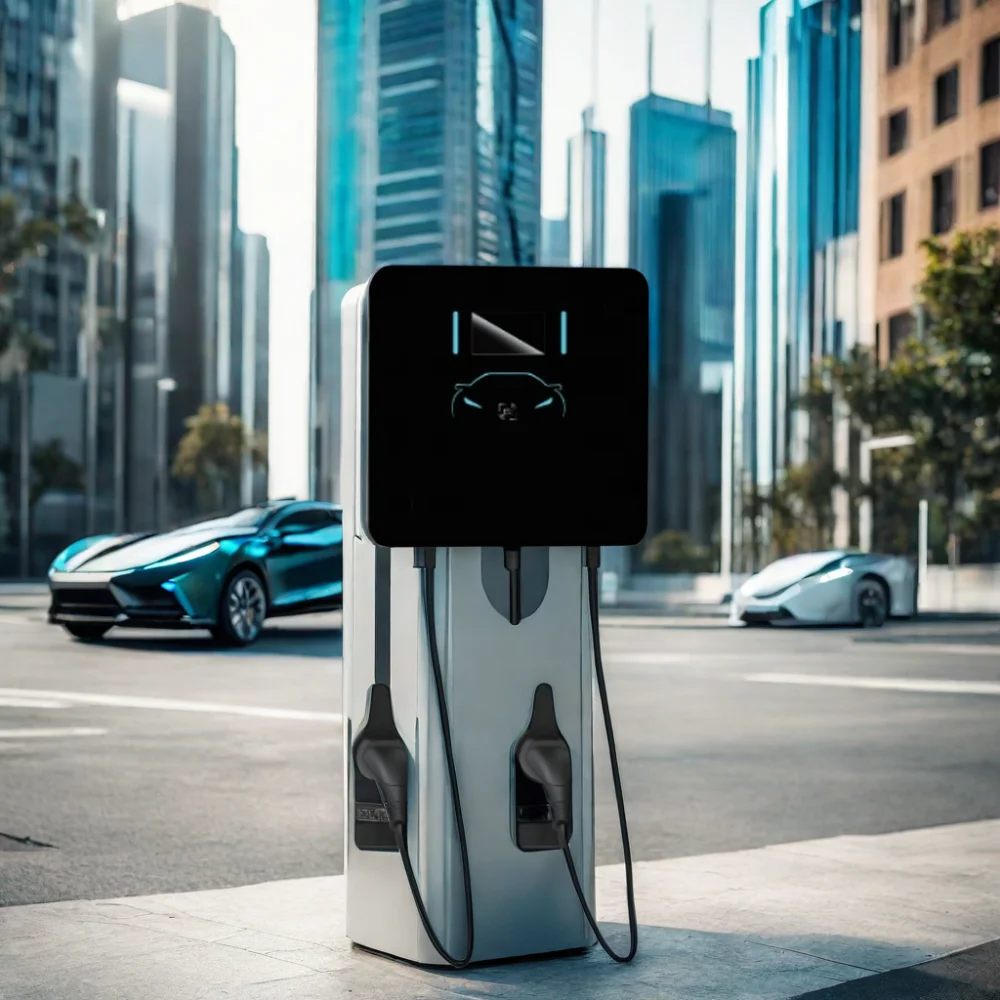 Solar Powered Electric Vehicle Charger Station System AC 22kW to 43kW Ev Vehicled Charger Technology New Condition