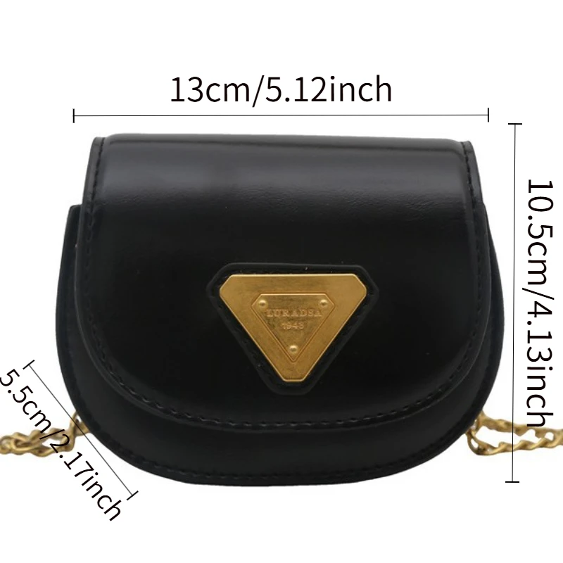 حقيبة كتف للأطفال للجنسين على الطراز الكوري، حقيبة كروس صغيرة عصرية بطبعة الفهد، حقيبة أطفال جديدة بحزام سلسلي.