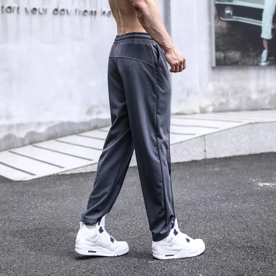 

Spring and Autumn Joggers Men Running Fitness Mens Pants Casual Drawstring Trousers Straight Outdoor Sports Pants Everyday Wear