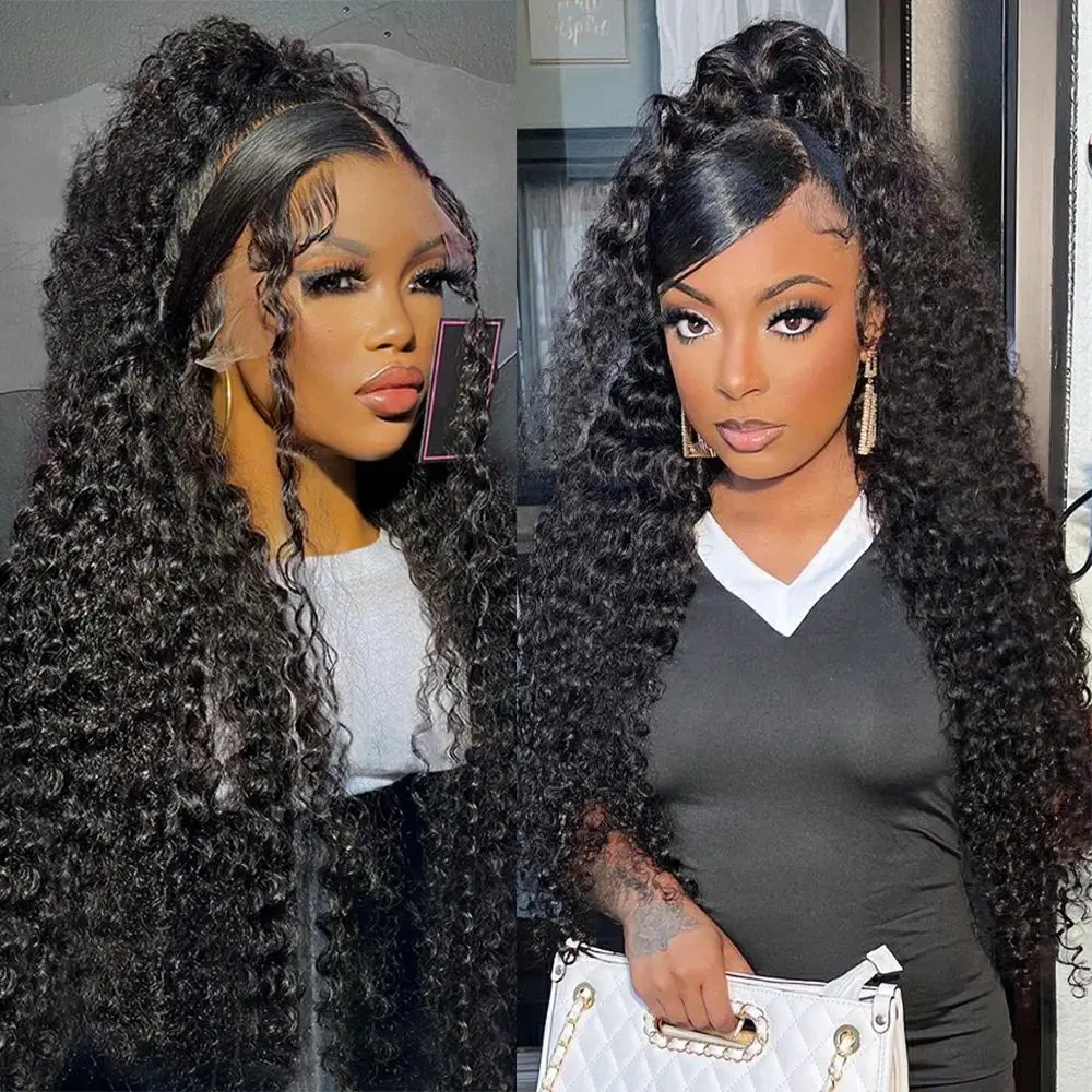 

30 Inch 13x4 13x6 Deep Wave HD Lace Frontal Wig Human Hair Wave Water Human Hair wig Curly 360 Lace Frontal Wigs For Black Women