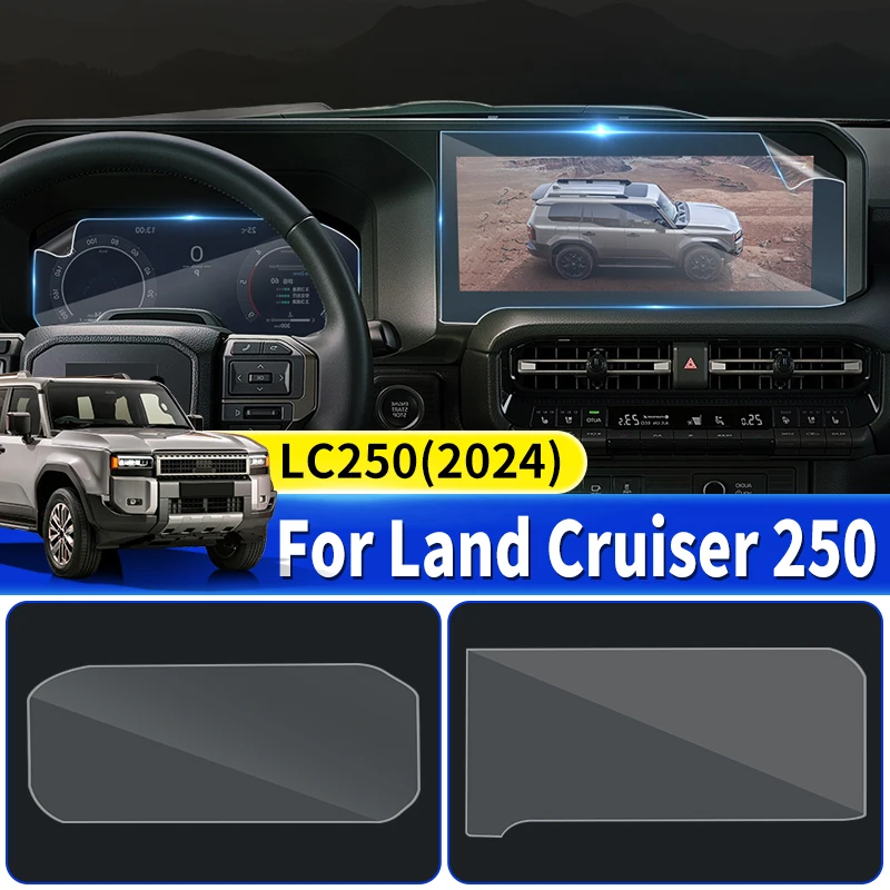 

For Toyota Land Cruiser 250 2024 1958 Prado LC250 Combination meter Navigation Screen Protector Protective Interior Accessories