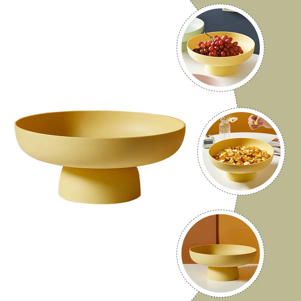 Multi-Functional Fruit Tray High Base Decorative Fruit Bowl Snack Holder for Party Wedding Shower Dessert Display Stand
