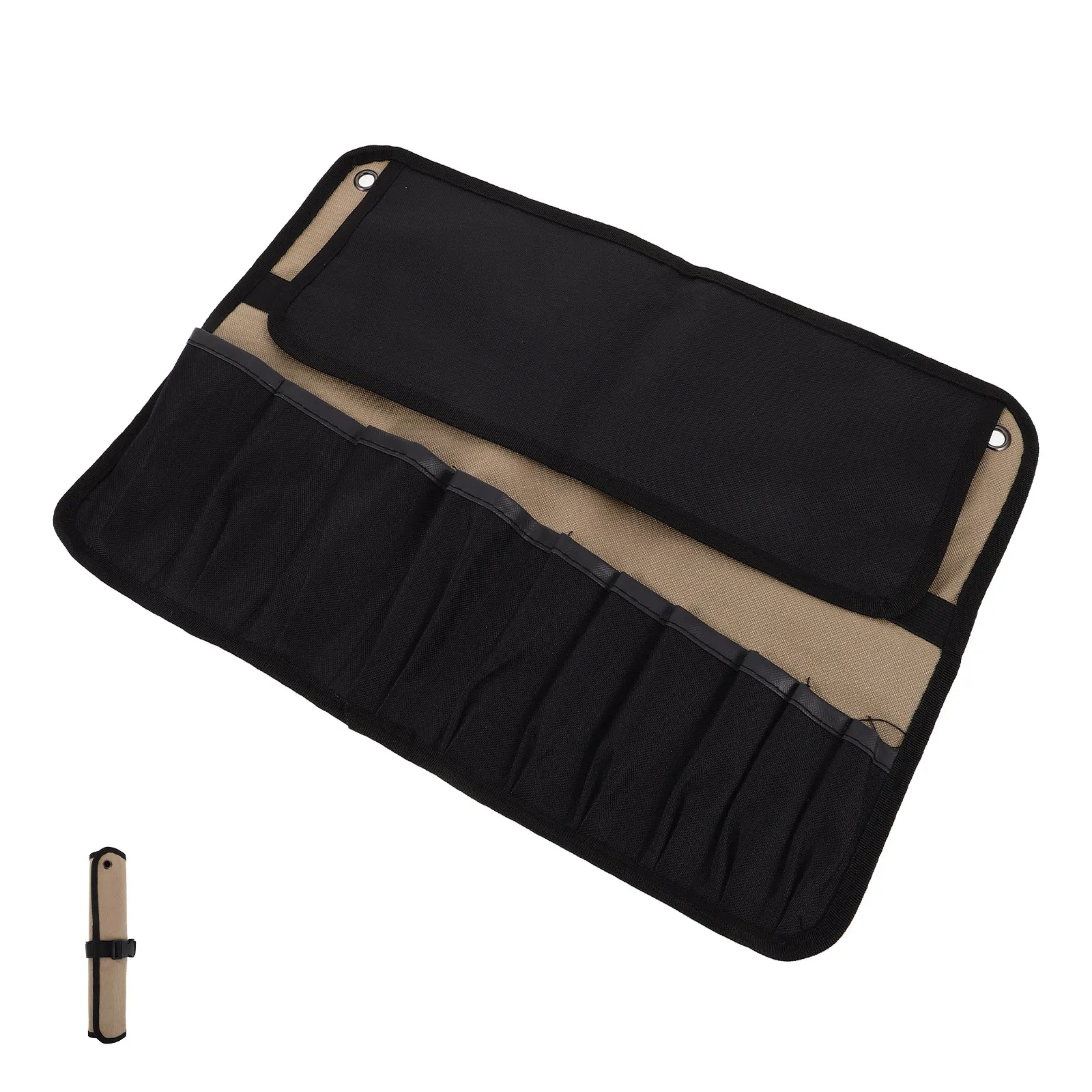 Motorcycle Tool Roll Organizer Multifunctional Wrench Roll Up Bag with Ample Space Heavy-Duty Thickened Construction Portable