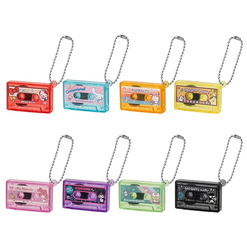Bandai Original Gashapon Sanrio Hello Kitty Kuromi Retro Cassette