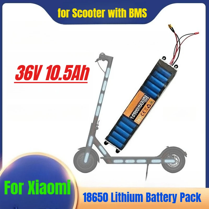 

For Xiaomi M365 18650 Battery 36V 10.5Ah Lithium Battery Pack for Scooter with BMS