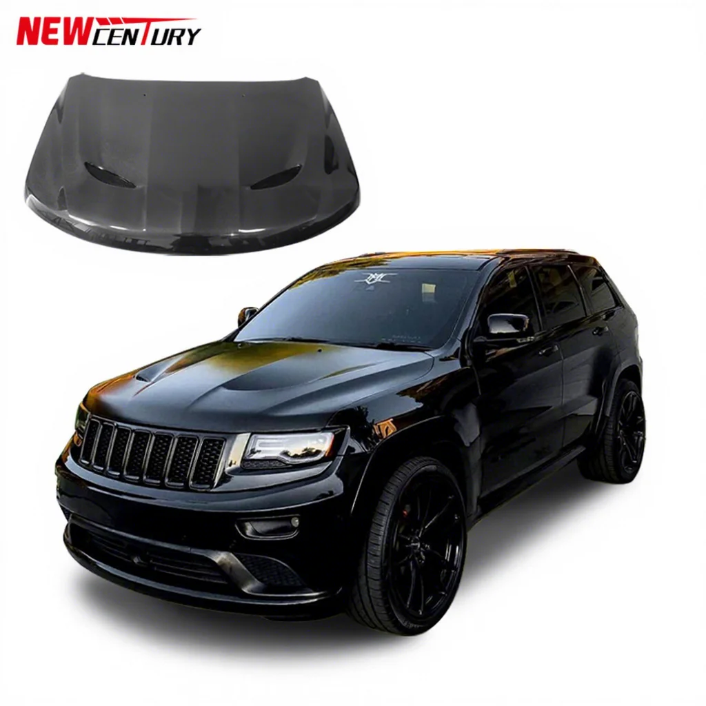 

Капот из углеродного волокна Grand Cherokee для Jeep Grand Cherokee 2011-2023 гг., модифицированный капот из углеродного волокна в стиле SRT