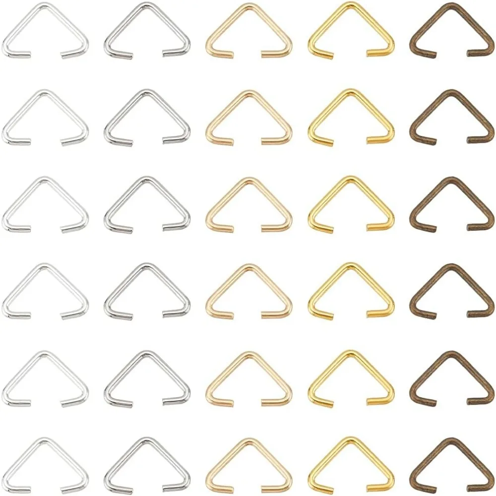 

1 коробка, 600 шт., треугольные кольца для прыжков, зажимные зажимы, открытые кольца для прыжков, объемные треугольные открытые кольца, зажимные кольца, соединительные кольца