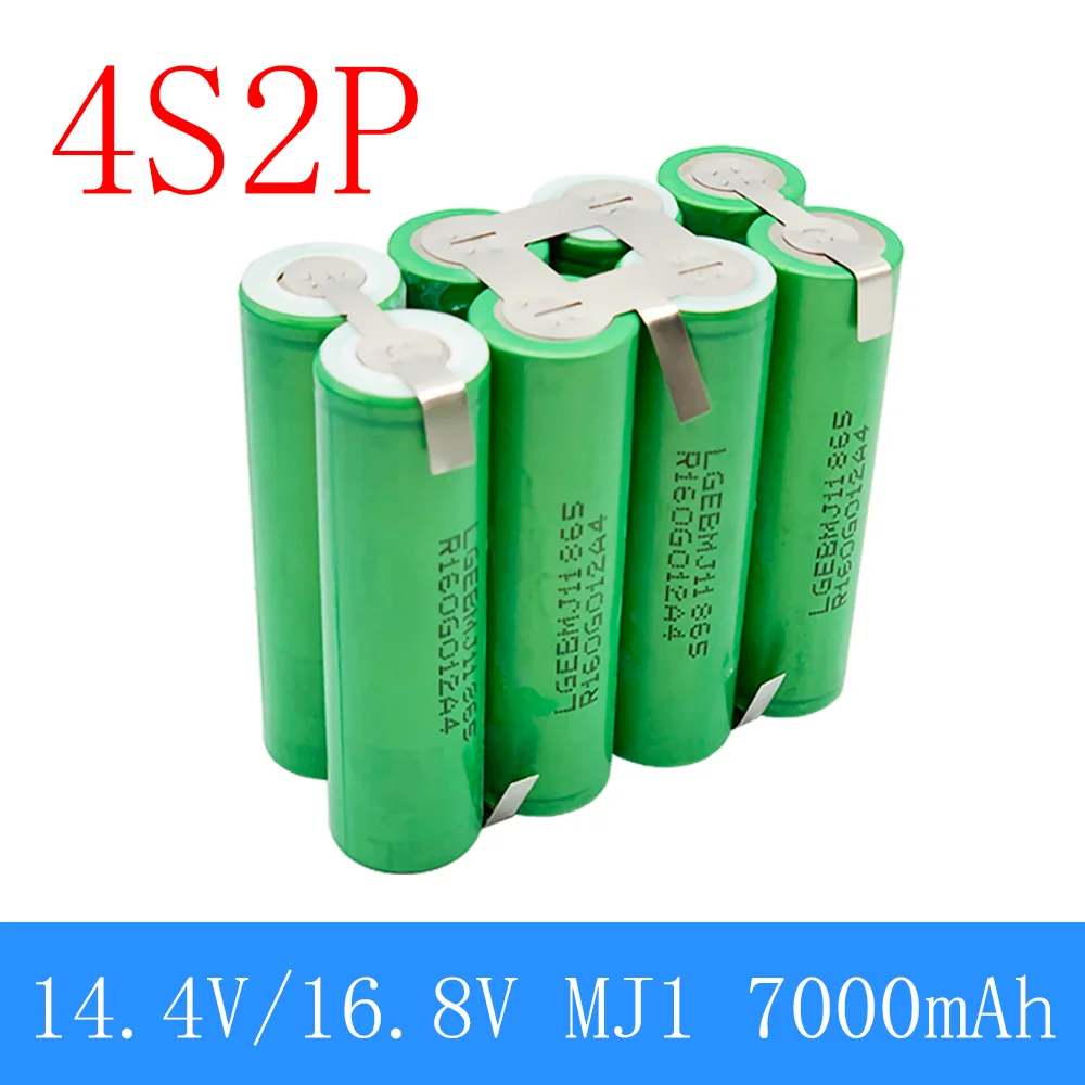 2S1P 1S3P 3S2P 4S2P 5S2P 8.4V 3.7V 10.8V 16.8V 18V MJ1 bateria 18650 3500mAh bateria para chave de fenda 18V bateria