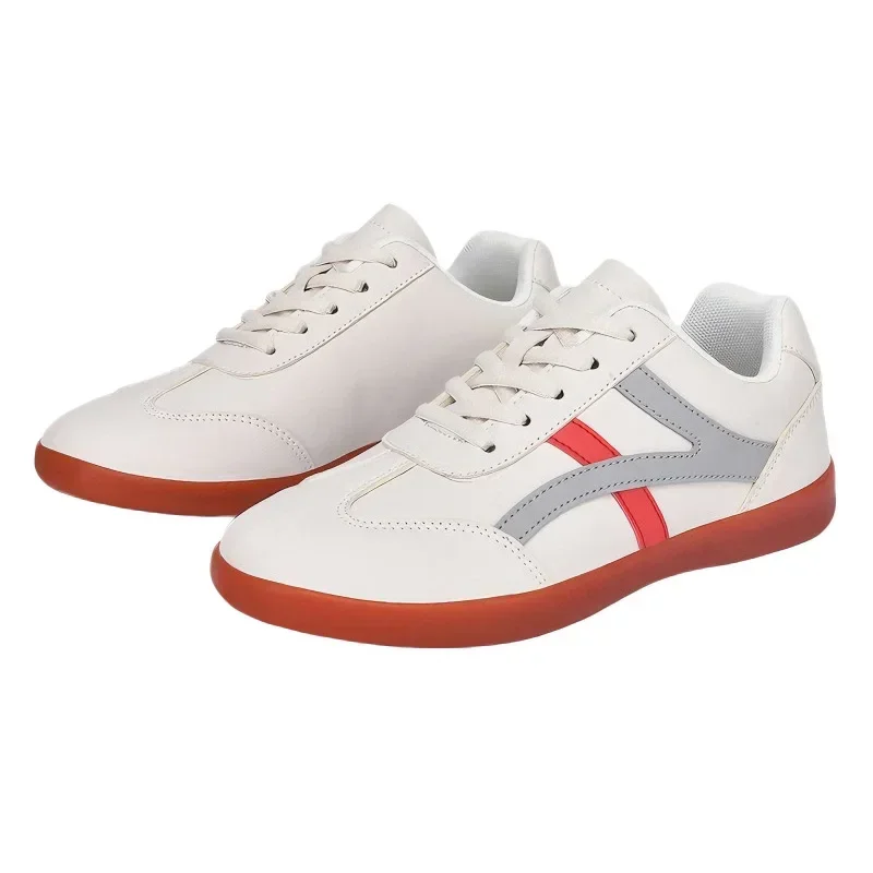 New Tai Chi Shoes Soft Leather Cow Tendon Sole Breathable Men's And Women's Martial Arts Training Board Shoes Casual Sports Shoe