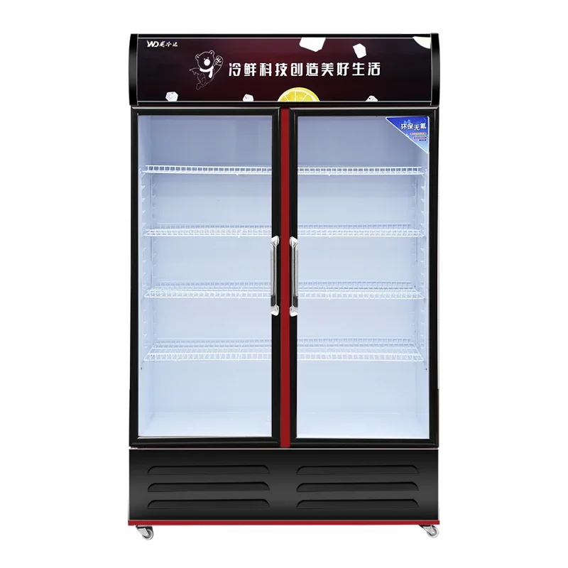 

Supermarket Retail Counter Beverage Display Cooler Fan-Cooled Glass Door Refrigerator Case for Beverages & Restaurants