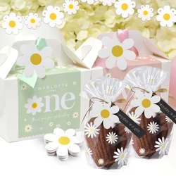 Daisy Series Paper Banners Straws Paper Hanging Lebels for Happy Birthday Baby Shower Party Decorations Wedding Gifts Supplies