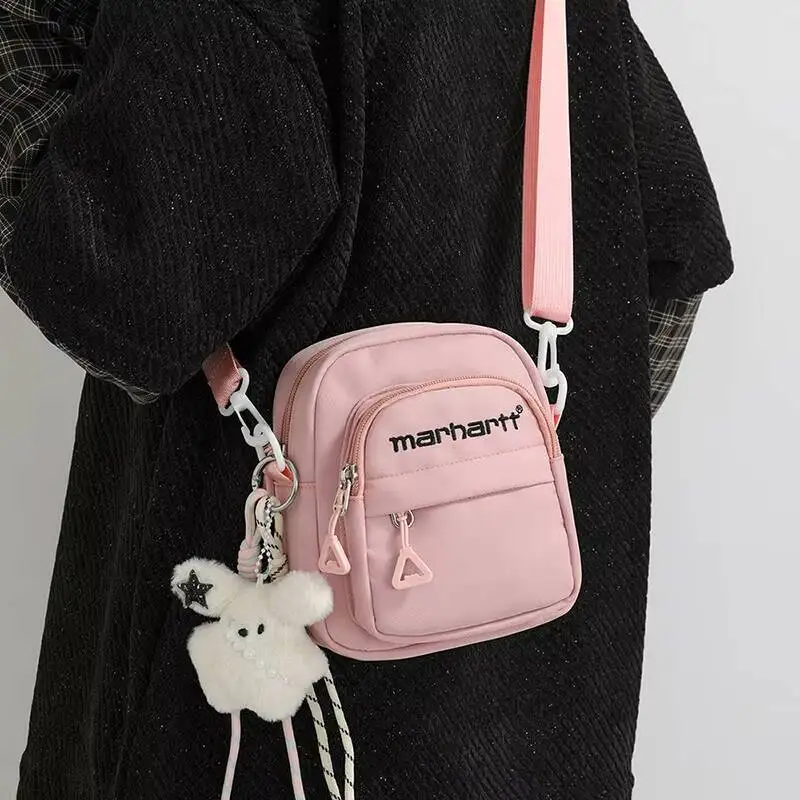 

New Light Crossbody Bag Multiple Pockets Adjustable Strap Casual Fashion Small Storage Shoulder Bag Minimalist Handbag Travel