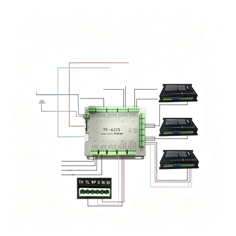 WaveTopSign Fiber Motion Controller TF-6225 Metal and Non Metal Material Cutting Controller for Fiber Cutter