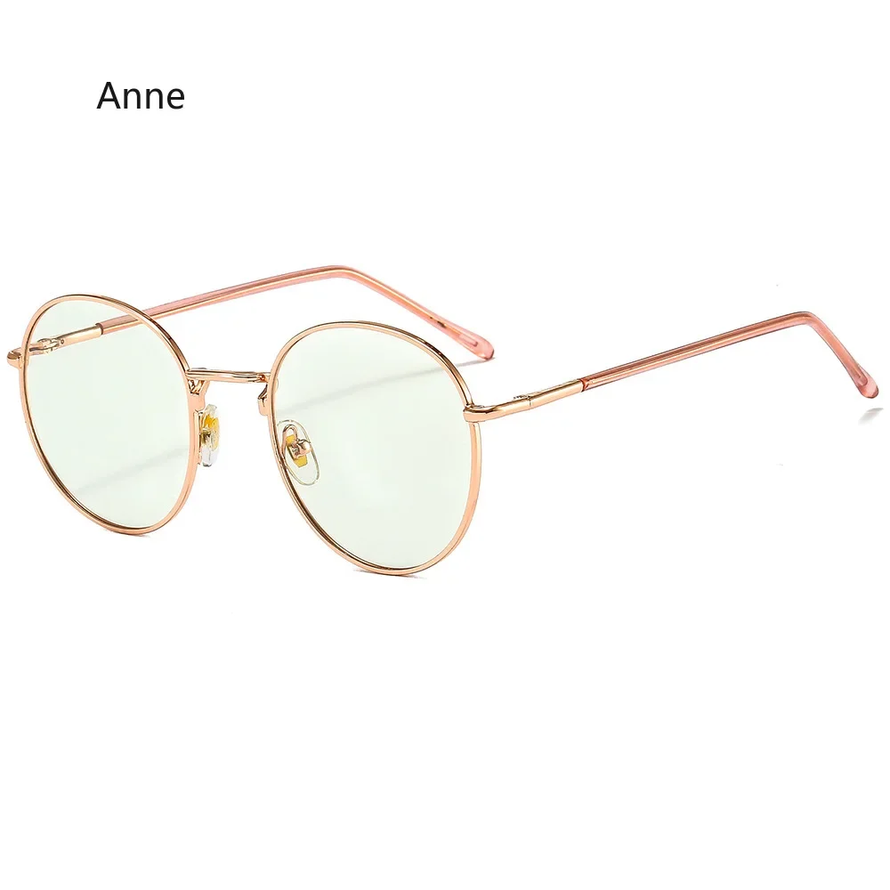 نظارات مستديرة فوتوكرومية للرجال ، معدن أسود ، حجب الضوء الأزرق ، حماية UV400 ، نظارات شمسية مضادة للوهج ، ظلال كمبيوتر عتيقة