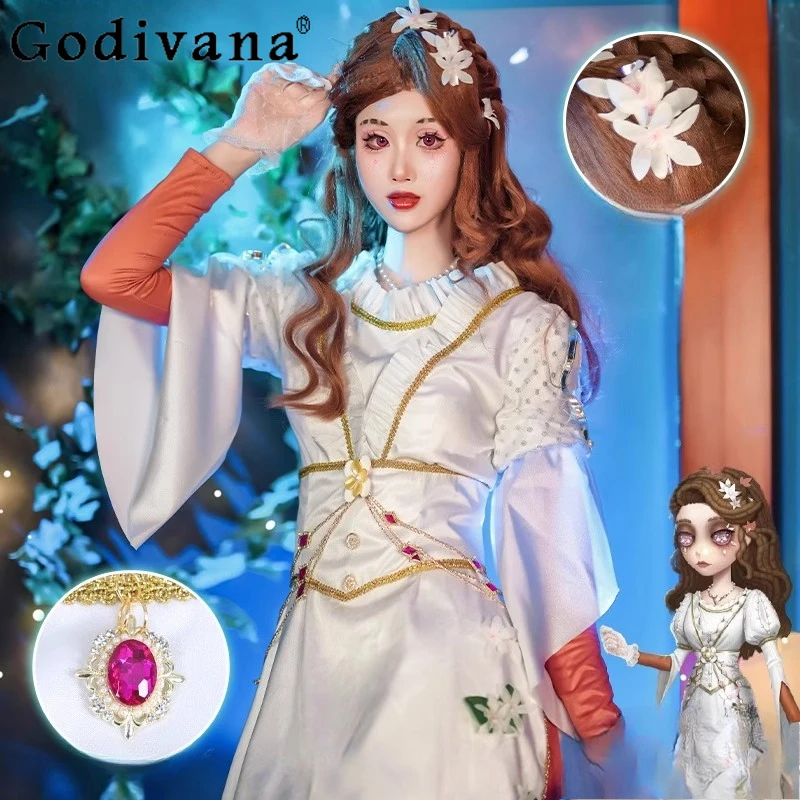 

Lolita Kimono Uniform for Halloween Women Identity V Psychologist Cosplay Dress Set Girls Christmas Party Anime Dress Suits