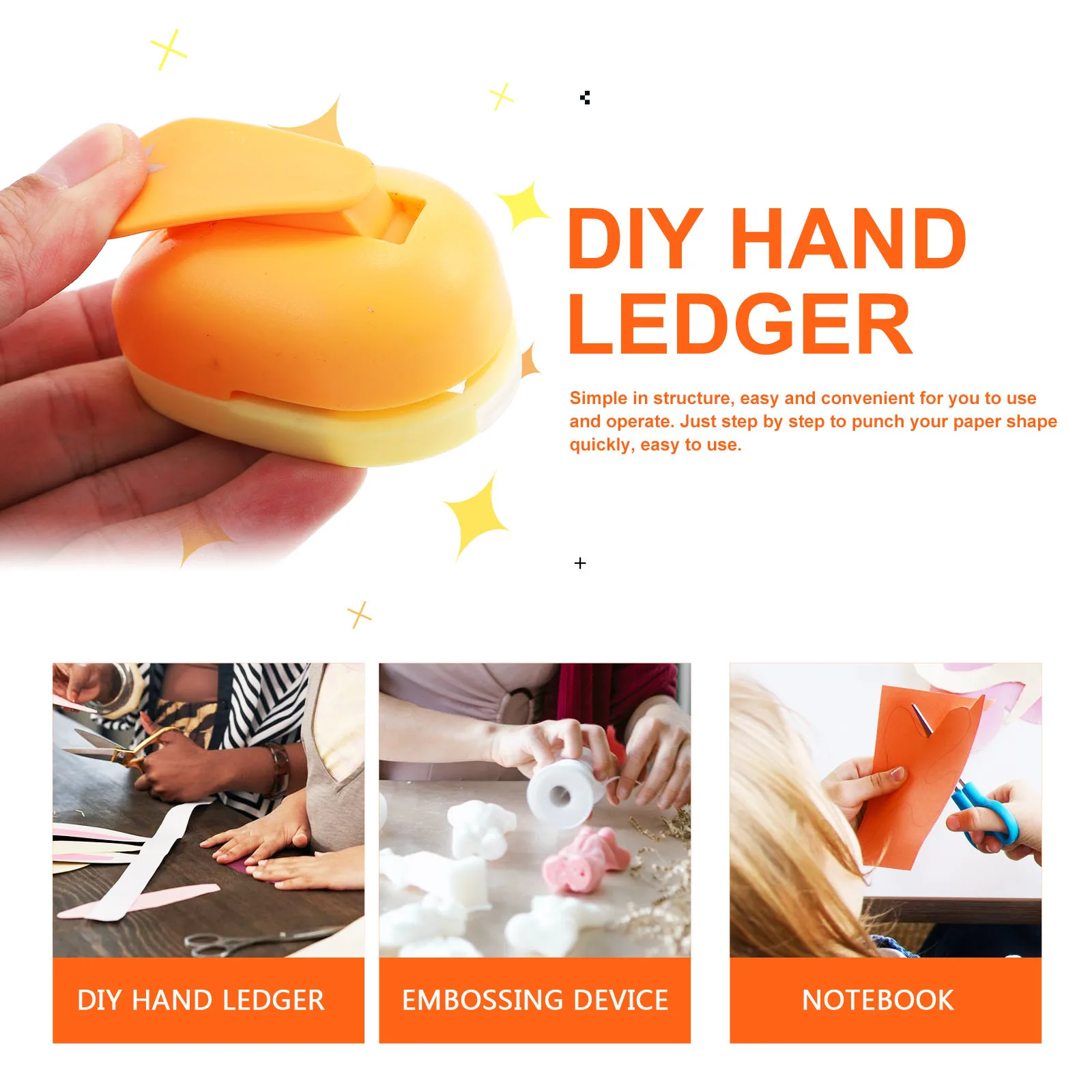 

5Pcs Paper Puncher Set Multi-Function Craft Hole Punch DIY Scrapbooking Tool Portable Kids Greeting Card Making Supply