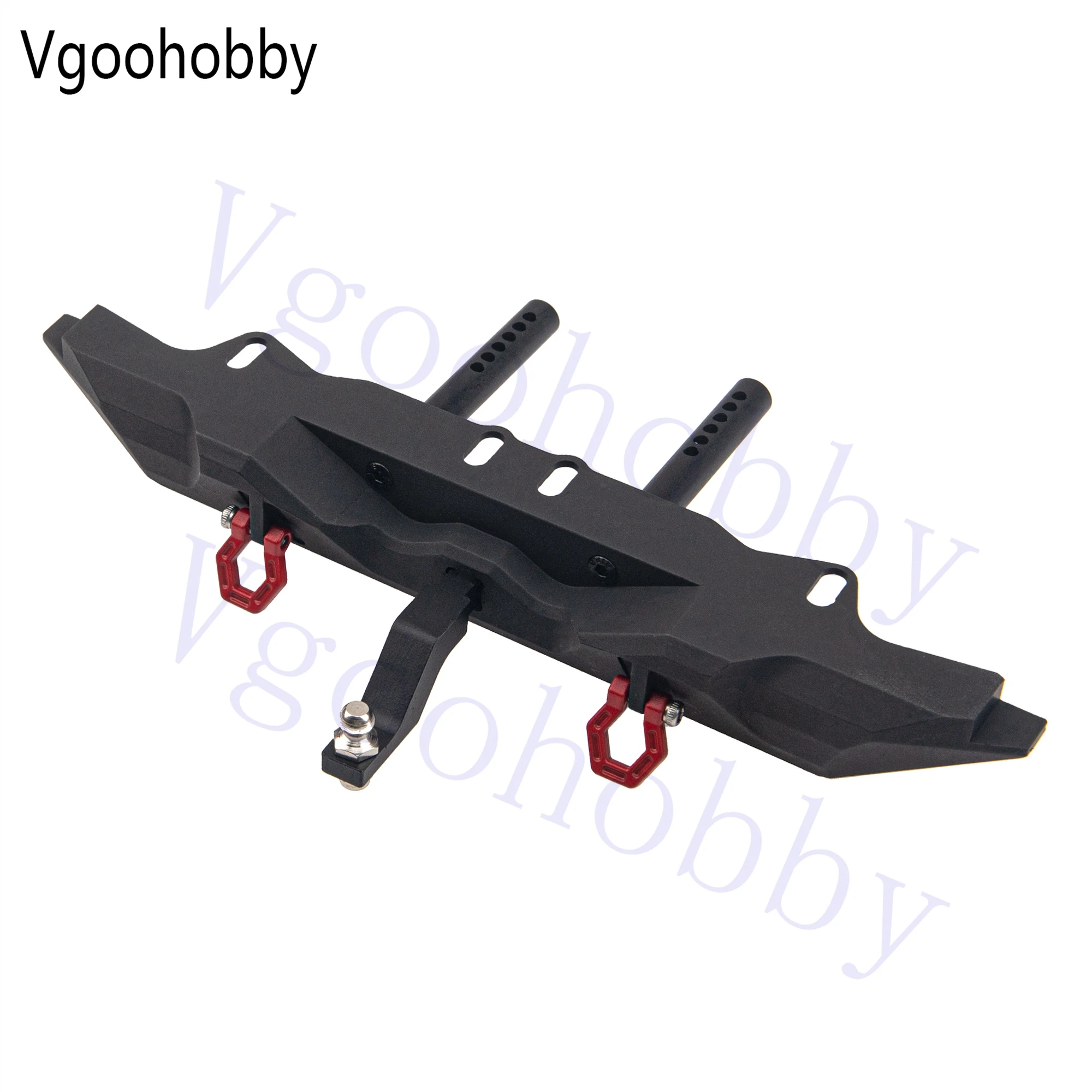 

Metal RC Rear Bumper with RC Metal Trailer Hitch for Traxxas TRX-4 TRX4 1/10 RC Crawler Car (Black)