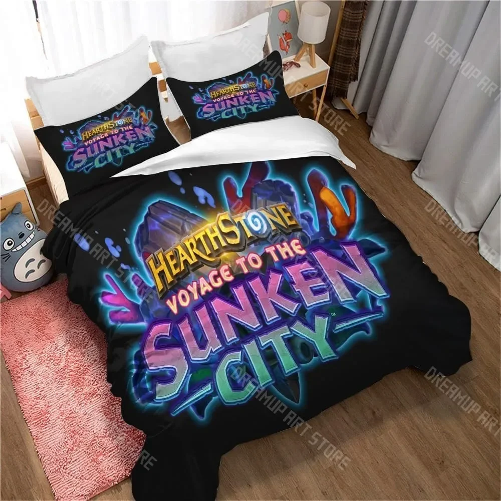 

Игра Hearthstone Heroes of Warcraft пододеяльник 3D изысканный комплект постельного белья с принтом одеяло кровать молодежный домашний декор подарок для девочек и мальчиков