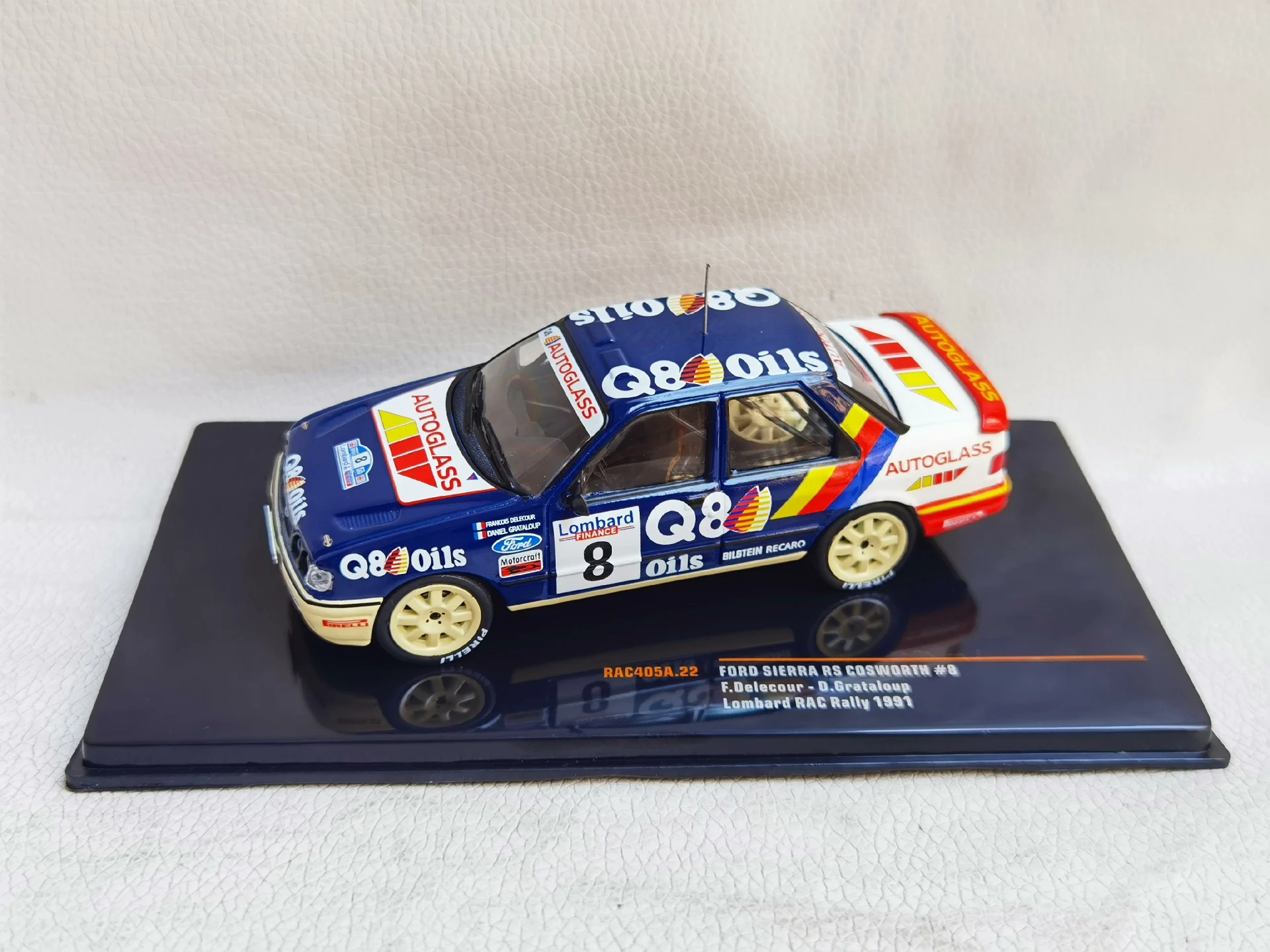 Druckguss IXO FORD SIERRA RS im Maßstab 1:43 # 8 1991 Ford Racing Legierung Automodell Sammlerspielzeug Geschenk Souvenir Display Ornament