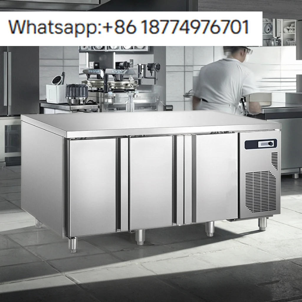 

Commercial Under Counter Freezer Stainless Steel Horizontal Under Counter Top Worktop Kitchen Bench Worktable Refrigeratorket