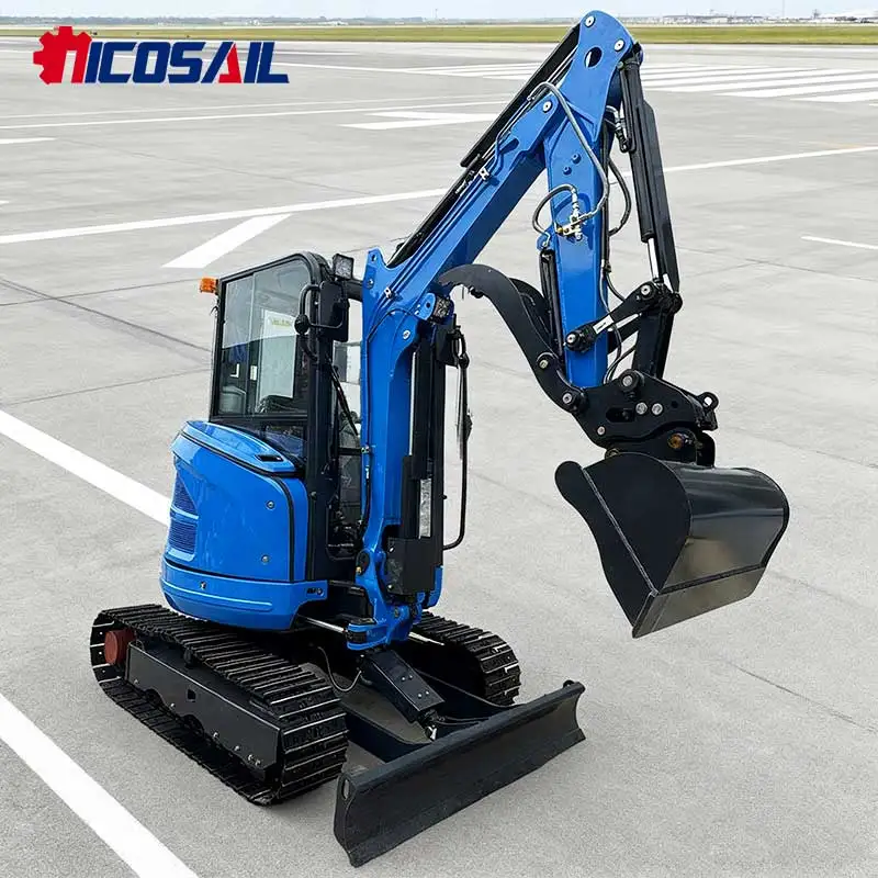 حفارة صغيرة ديزل زاحفة هيدروليكية أفضل حفارة صغيرة مع EUR5 وCE معتمدة للعمل في المزرعة