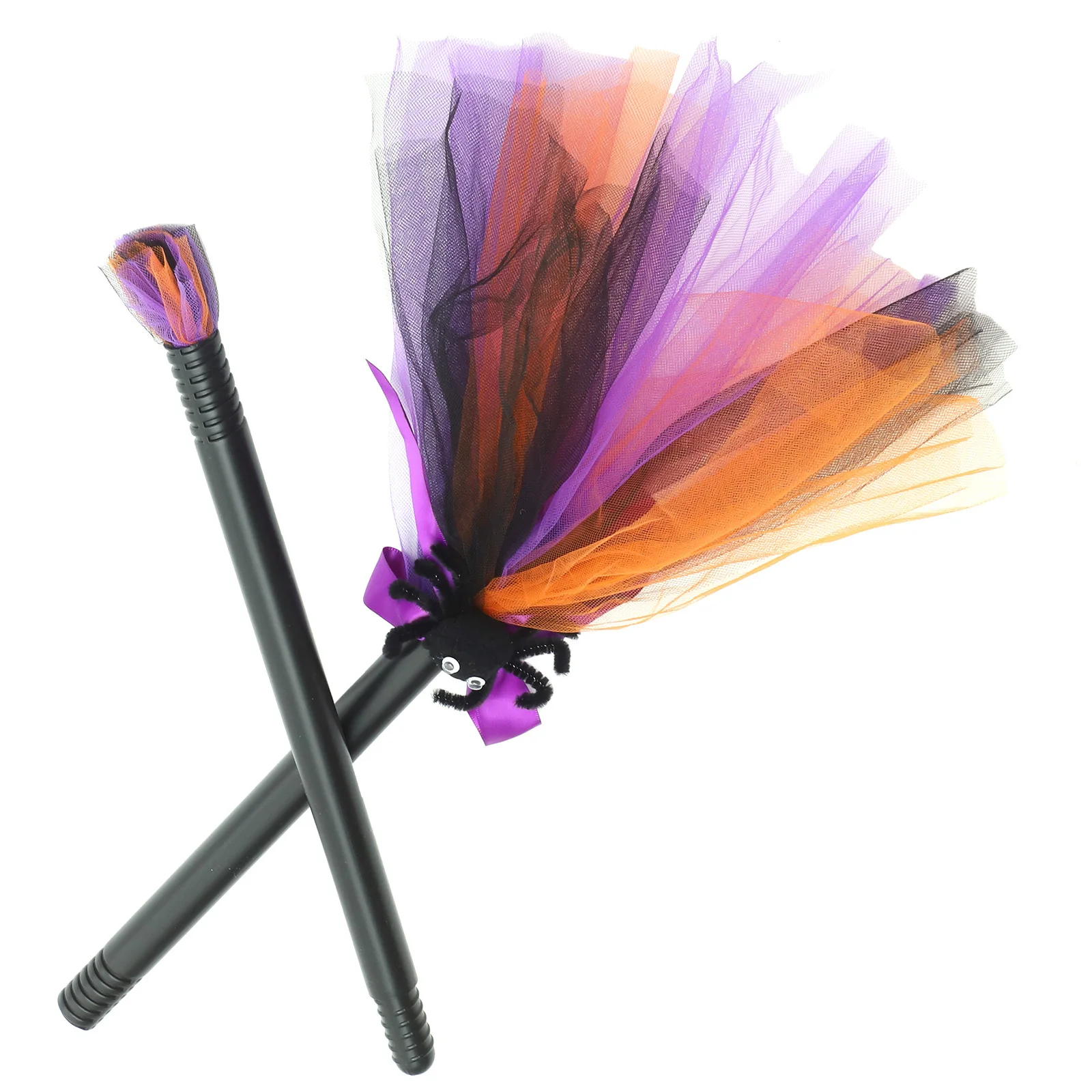 مكنسة الساحرة للحفلات التنكرية، إكسسوار أزياء الهالوين البلاستيكي، ملمس ناعم، شعور يدوي جيد، جذاب ومفيد #1