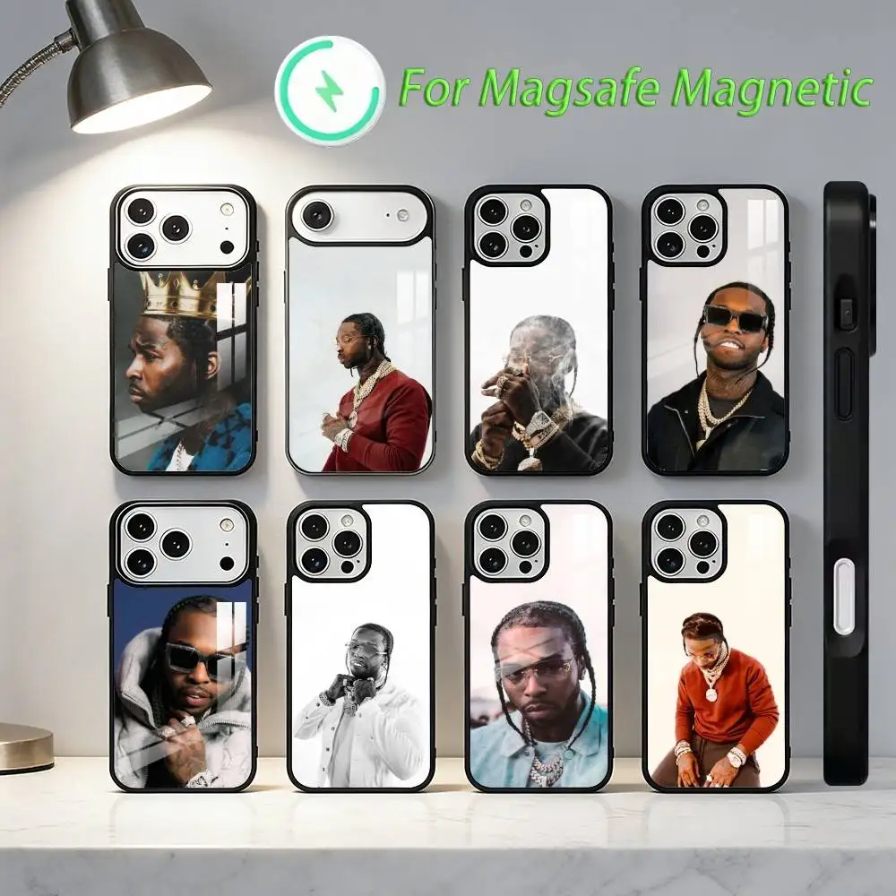 

Pop Smoke R-Rapper Phone Case For iPhone17,16,15,14,13,12,11,Plus,Pro,Max For Magsafe Wireless Charging case