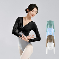 Women Dance Tops Ballet Dance Blouse Modern Classical Dance Coats Long Sleeve Adults Teen Dance Tops Ballet Outfits