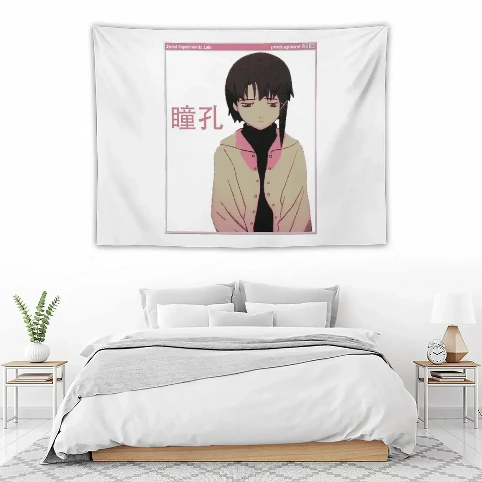 

SERIAL EXPERIMENTS LAIN - SAD JAPANESE ANIME AESTHETIC Tapestry Decoration Bedroom Home Decoration Tapete For The Wall Tapestry
