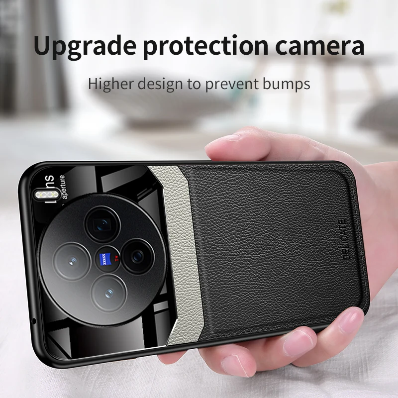 

For vivo X200 FE X100 Ultra X300 X80 X90 Pro Soft Cases Leather Full Lens Protect Anti-fall Silicone Shockproof Cover Phone Case