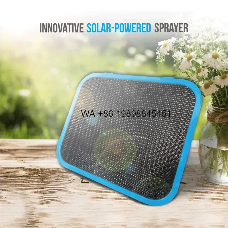 Wmwmnu 5L Solar Panel Power Operated Portable Garden Equipment Tools Fine Mist Knapsack Plastic Sprayer for Plants