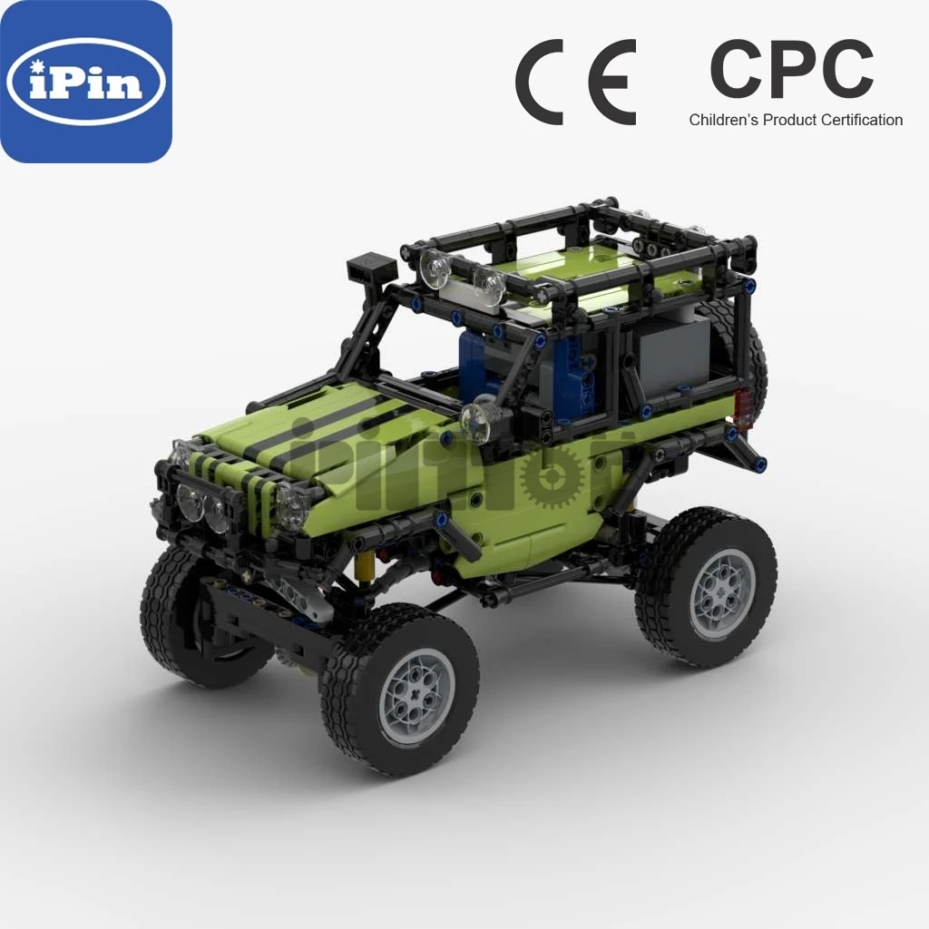 

Moc-24142 remote control Jeep off road vehicle difficult to insert static model technology accessories 863 PCs