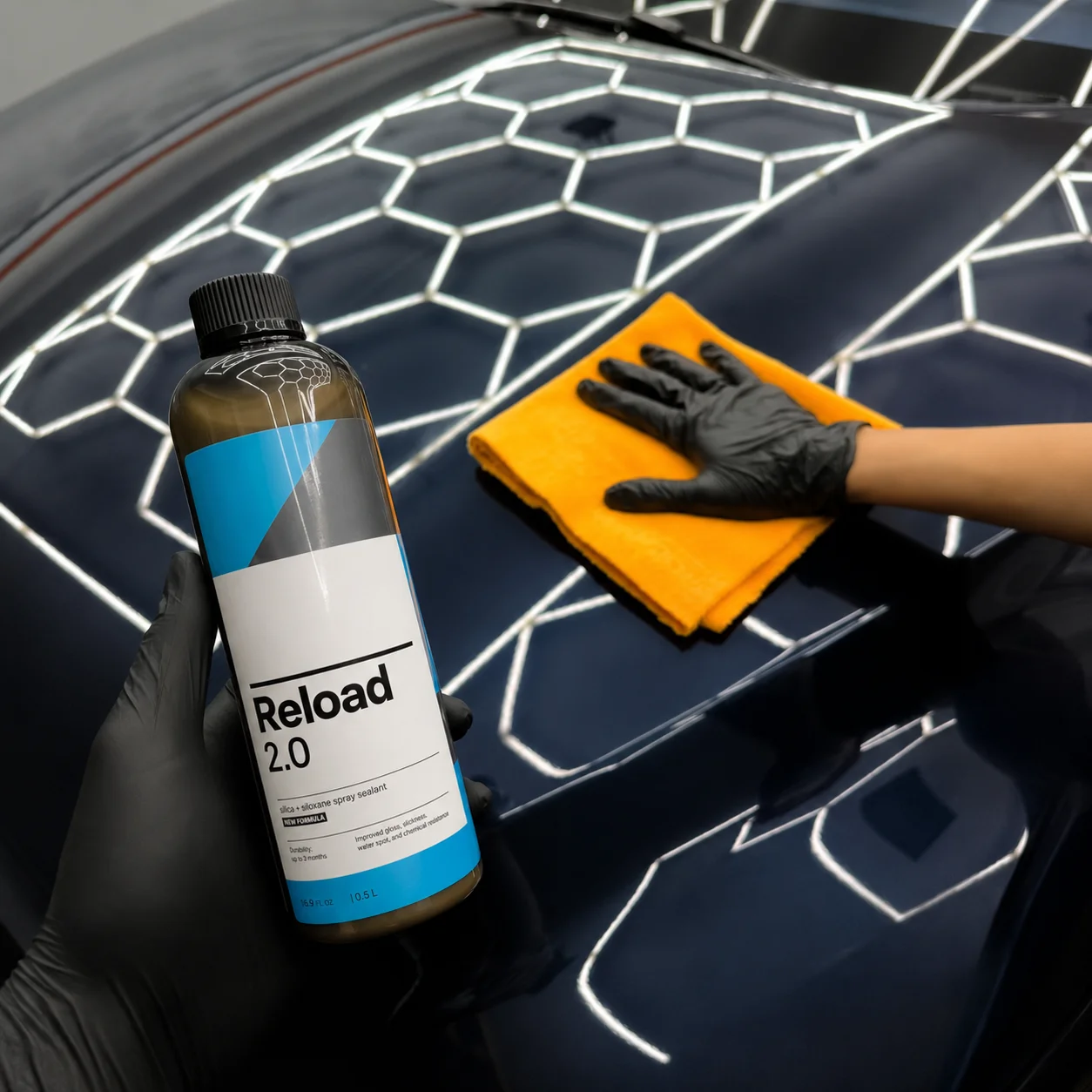 Reload 2.0 Spray Sealant, Silica + Silane Ceramic Spray for Ceramic Coatings, Super Hydrophobic, Self-Cleaning