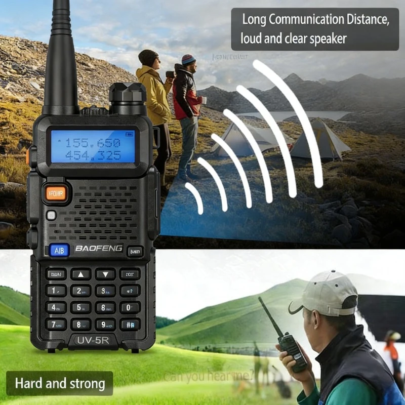 baofeng長距離無線機uv-5r充電式双方向無線ハンズフリー防水屋外製造レストラン用