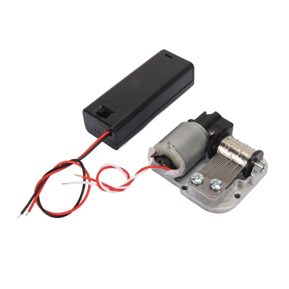 DIY Music Box Movement Winding Mechanism Melody Movement Electric Music Box Mechanism Battery Powered DIY Music Box Parts